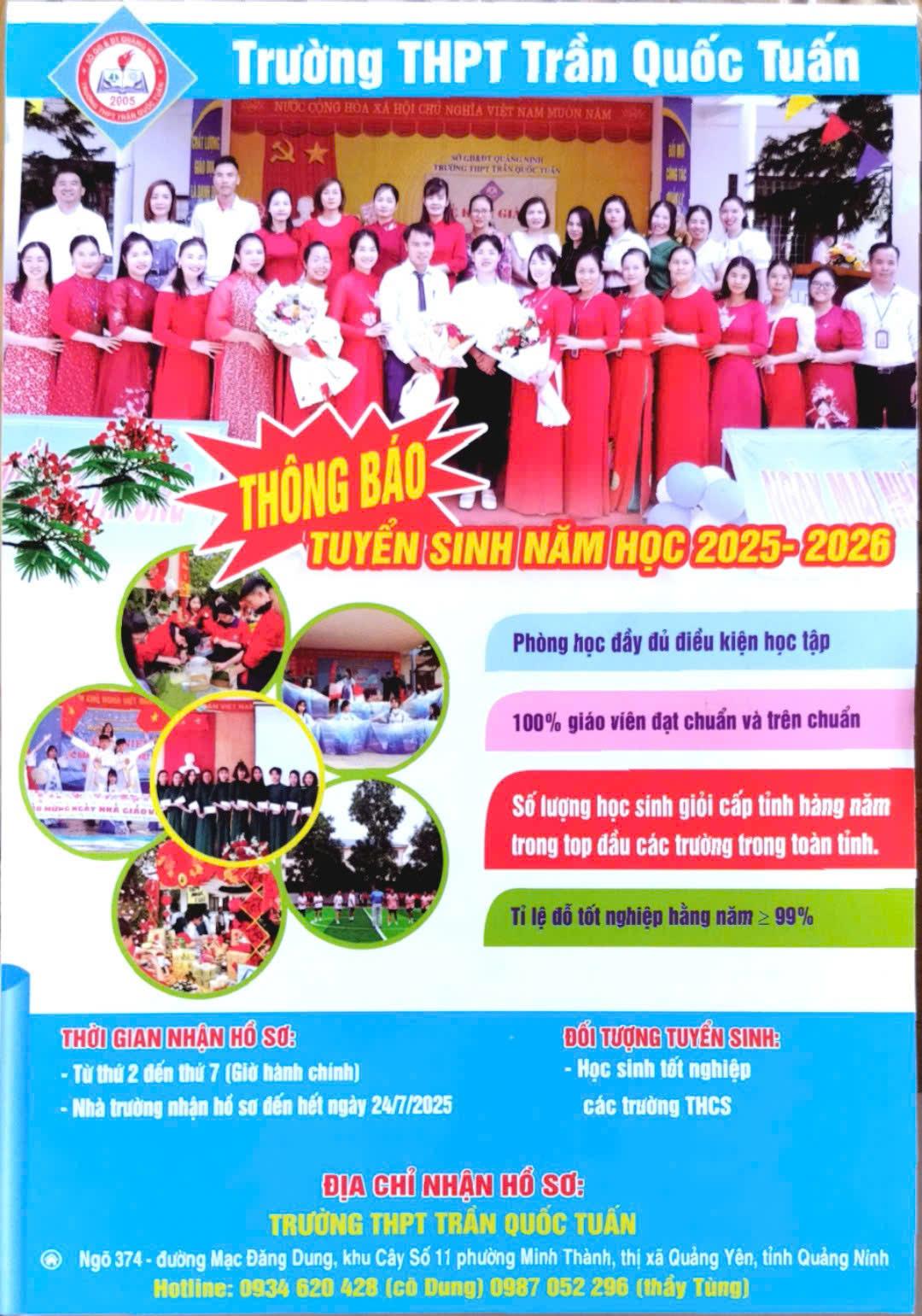 THÔNG BÁO TUYỂN SINH NĂM HỌC 2026 -2027